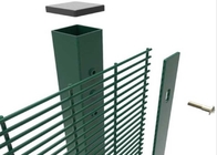 Square Post Flat Bar Ral6005 Green Color Anti Climb Fencing