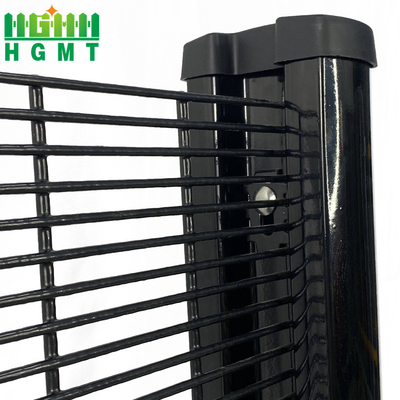 Green Powder Coated Metal Welded Mesh 358 Anti Climb Fence For Home Security