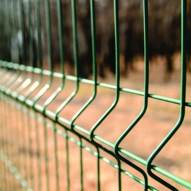 3 verde revestido pó de Ral 6005 da cerca de fio 3D da dobra 50 x 100 milímetros para o pátio