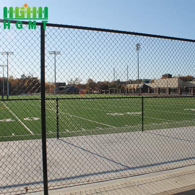 100ft Galvanizado Black Chain Link Cercas Ciclone Wire Mesh Cercas Painel Para Desporto Jogo