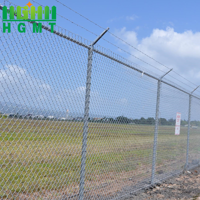 5 Ft 15 M Rol Cyclone Wire Diamond Mesh Farm Chain Link Fence Galvanizado a quente