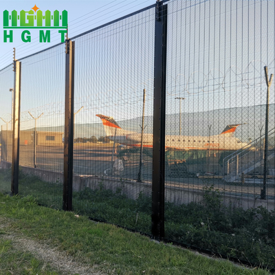 358 Alta Segurança Anti-Climb Wire Mesh Fence Panel 1,5 m Outdoor WPC Frame Clear View Metal Steel