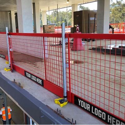 Barreira de proteção de borda de base larga Aumento da estabilidade impede o tropeço no vento