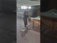 Polimento e lixamento de produtos galvanizados antes da pintura a pó