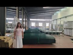 Cerca de segurança anti-escalada com pintura eletrostática verde